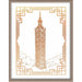 Taipei 101 Landmark Foiled Print Posters, Prints, & Visual Artwork JoyousJoyfulJoyness 