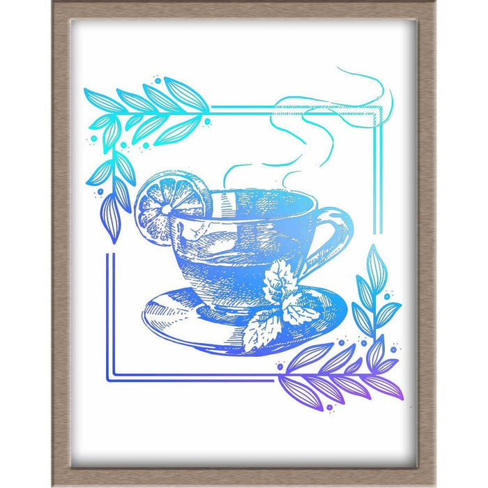 Warm Cup of Tea Foiled Print Posters, Prints, & Visual Artwork JoyousJoyfulJoyness 