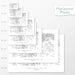 All sizes of horizontal prints for Theodore Roosevelt National Park poster with topographic map.