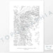 Theodore National Park poster with black and white contour lines to represent topography