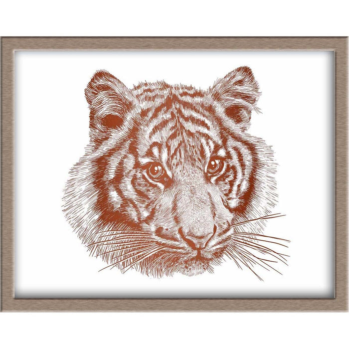 Tiger Foiled Print Posters, Prints, & Visual Artwork JoyousJoyfulJoyness 