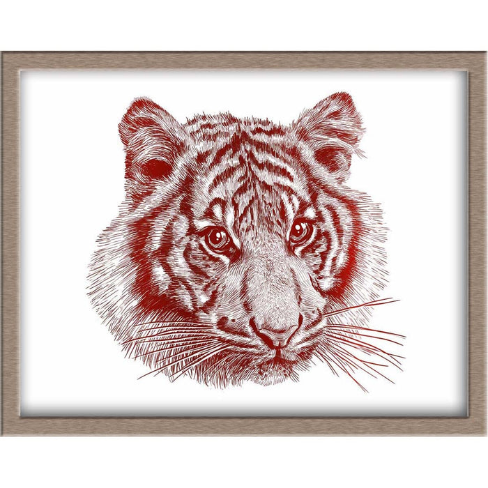 Tiger Foiled Print Posters, Prints, & Visual Artwork JoyousJoyfulJoyness 