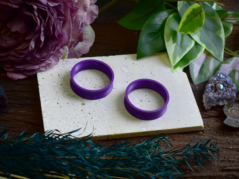 Ear Tunnels 10-100mm Dark Violet | Pair | Ultra Light Thin-wall Ear Plugs | Gauge Earrings | Gauged Plugs