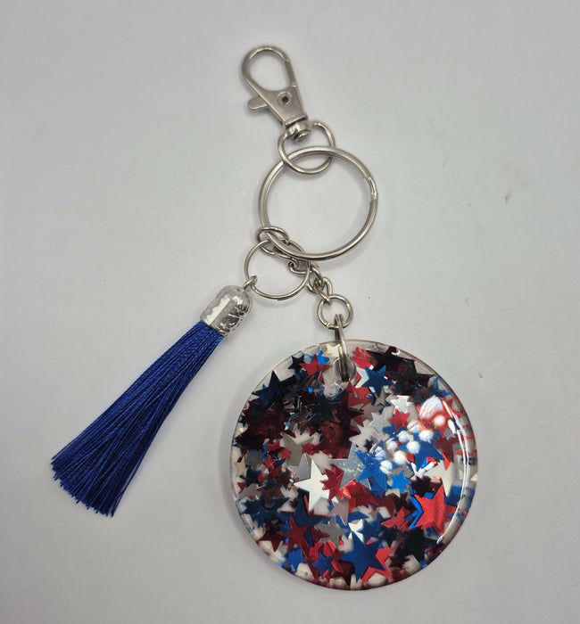 Red, White and Blue Keychain