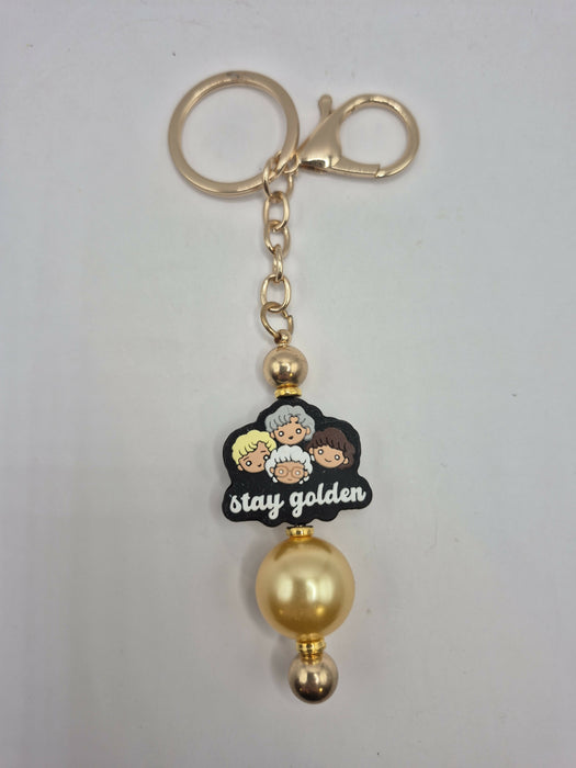 Stay Golden Keychain