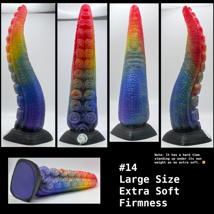 NSFW * Takuma - The Nanaimoteuthis Tentacle Dildo (Pre-Mades - Large Size) * Body-Safe Platinum Cure Silicone