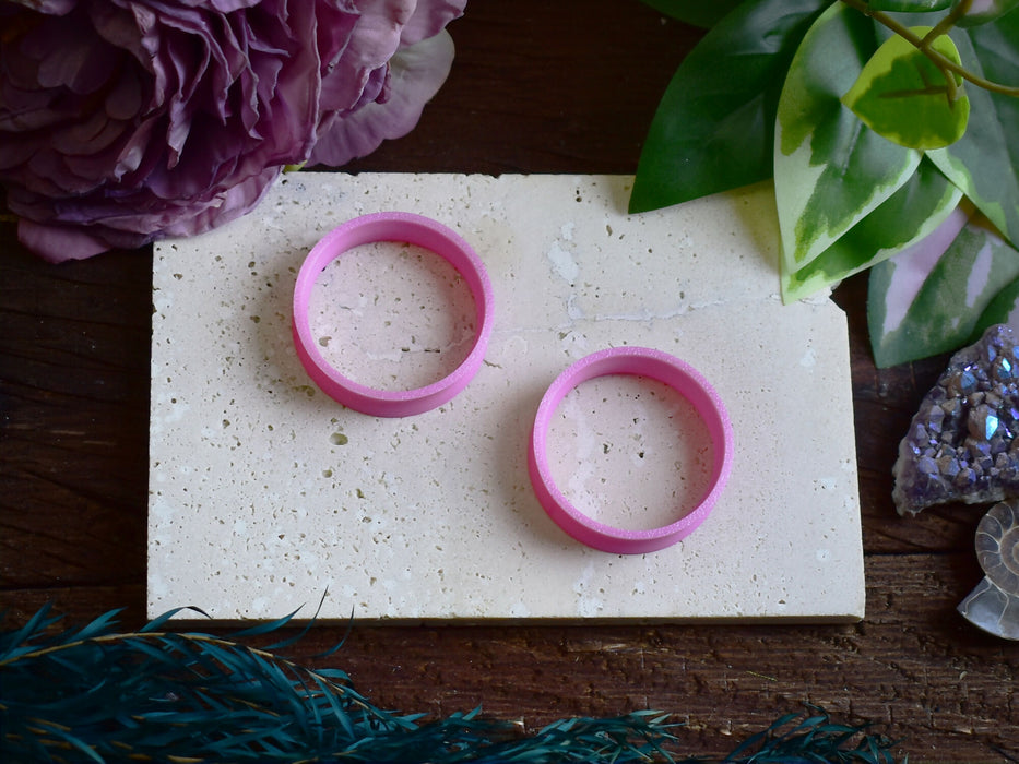 Ear Tunnels 10-100mm Satin Pink | Pair | Ultra Light Thin-wall Ear Plugs | Gauge Earrings | Gauged Plugs