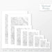 Available sizes for Vail Ski Resort, Colorado topographic maps. 5x7, 8x10, 11x14, 16x20, 18x24, 24x36, and 27x40 posters shown. as black and white prints on a gray background.