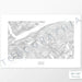 Ski area print of Verbier in the Swiss Alps with a topographic map. Black contour lines on a white background.