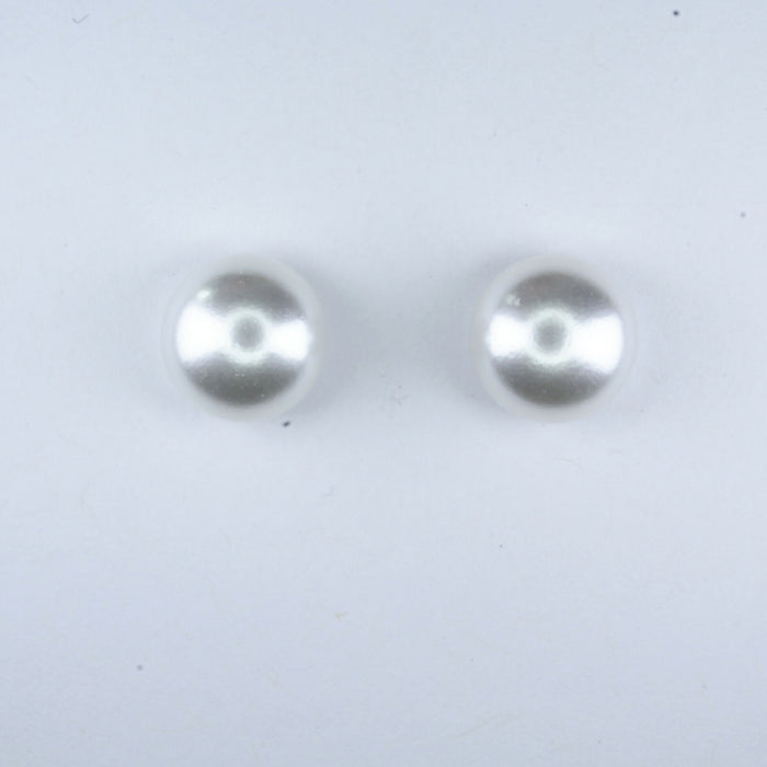 Fresh Water Pearl Earrings in 2 colors and 3 sizes or as a 6 pack. Magnetic, Hypoallergenic Surgical Steel Stud or Clip-on