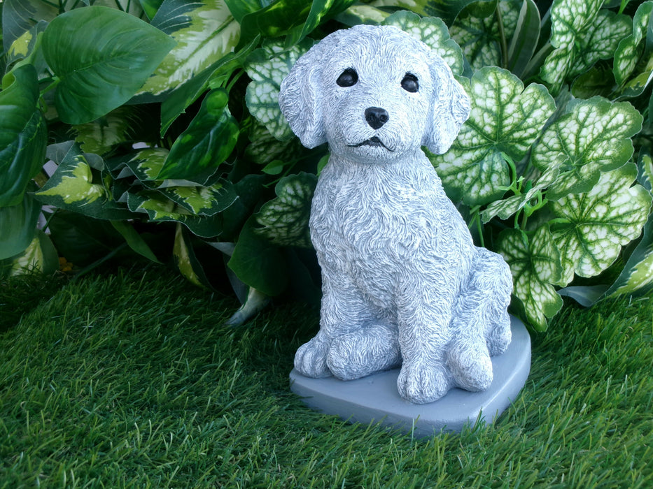 Cockapoo Concrete Statue 5x5.5x8.25" High