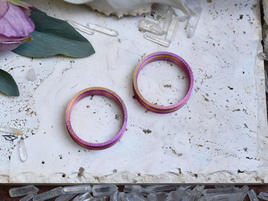 Ear Tunnels 10-100mm Twisted Pink | Pair |Ultra Light Thin-wall Ear Plugs | Gauge Earrings | Gauged Plugs
