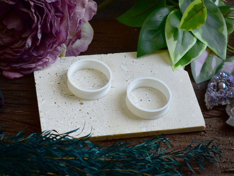 Ear Tunnels 10-100mm White | Pair |Ultra Light Thin-wall Ear Plugs | Gauge Earrings | Gauged Plugs