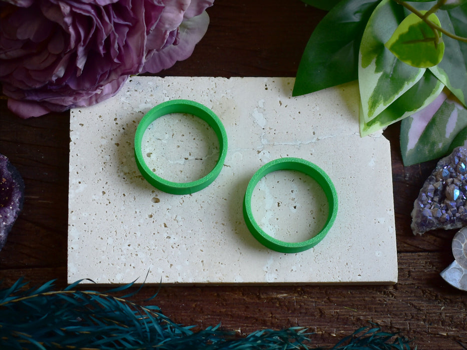 Ear Tunnels 10-100mm Green | Pair |Ultra Light Thin-wall Ear Plugs | Gauge Earrings | Gauged Plugs