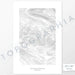 Whitefish Mountain, Montana poster with topograpy contour lines in black on a white background. Customizable text makes it a great map art gift idea.