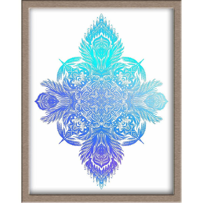 Wing Mandala Foiled Print Posters, Prints, & Visual Artwork JoyousJoyfulJoyness 