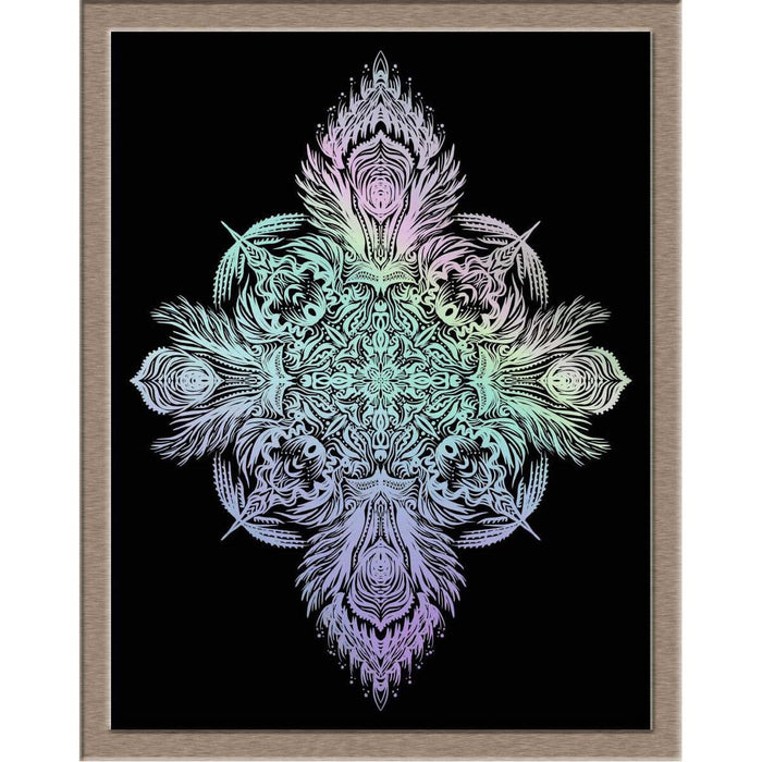 Wing Mandala Foiled Print Posters, Prints, & Visual Artwork JoyousJoyfulJoyness 