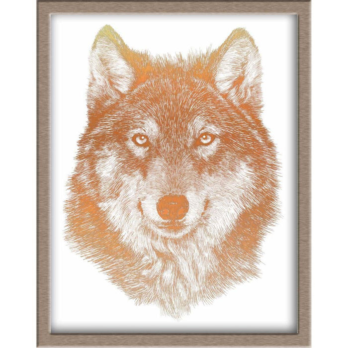 Wolf Foiled Print Posters, Prints, & Visual Artwork JoyousJoyfulJoyness 