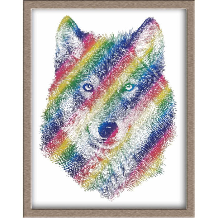 Wolf Foiled Print Posters, Prints, & Visual Artwork JoyousJoyfulJoyness 