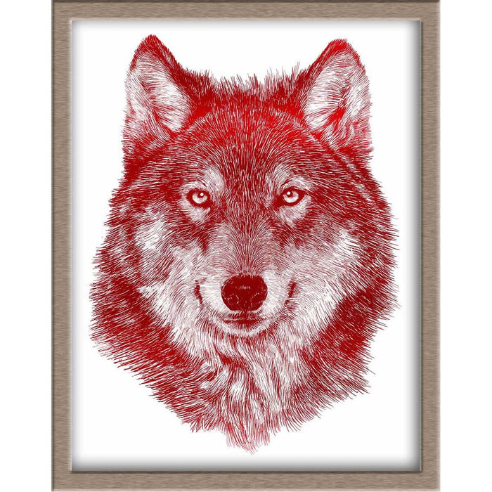 Wolf Foiled Print Posters, Prints, & Visual Artwork JoyousJoyfulJoyness 