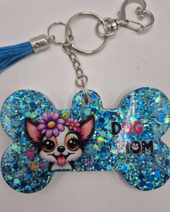 Dog Mom Keychain