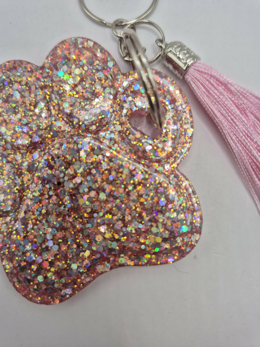 Pink Paw Keychain