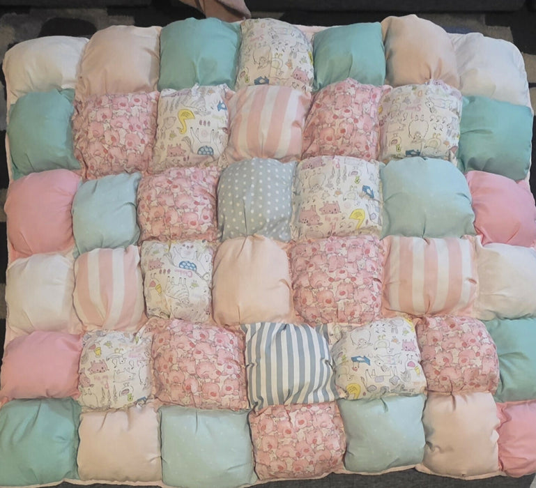 Spring puff quilt