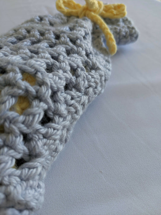 Close-up photograph of the stars and moon bag.