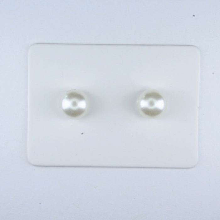 Fresh Water Pearl Earrings in 2 colors and 3 sizes or as a 6 pack. Magnetic, Hypoallergenic Surgical Steel Stud or Clip-on