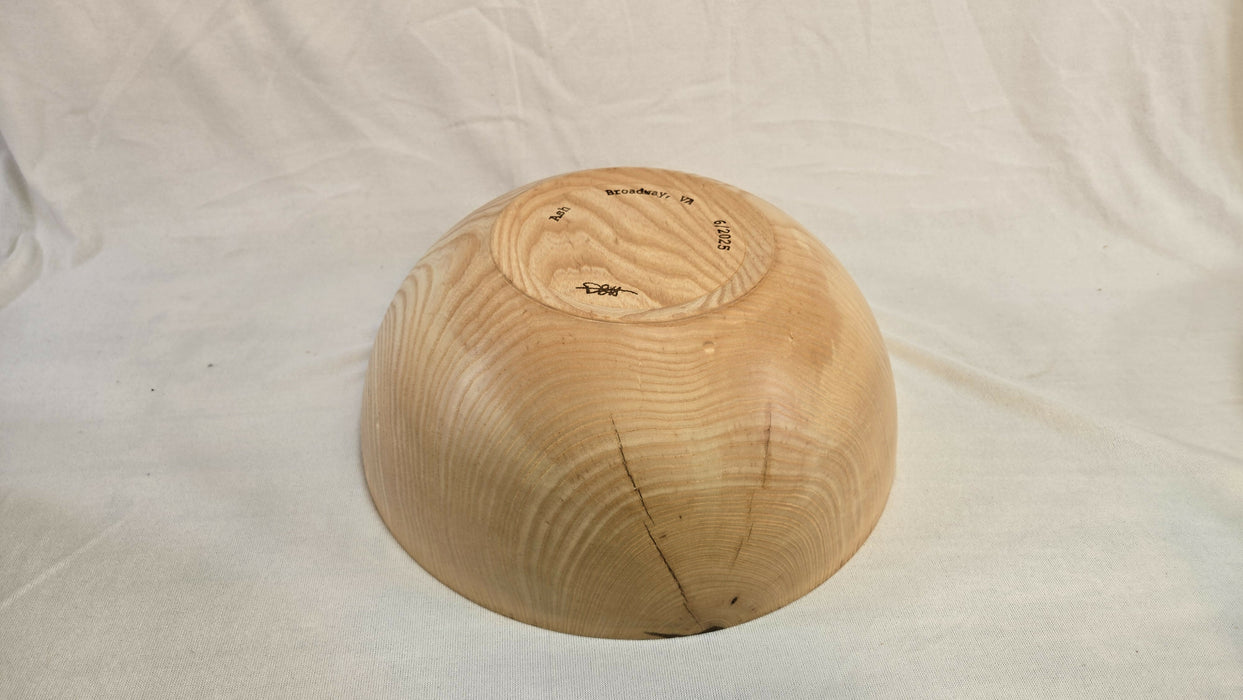 Ash Bowl 13-3/4" Hand Turned