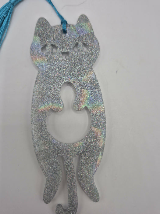 Silver Cat Bookmark