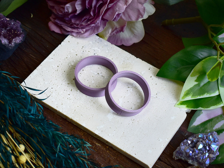 Ear Tunnels 10-100mm Lavender | Pair | Ultra Light Thin-wall Ear Plugs | Gauge Earrings | Gauged Plugs