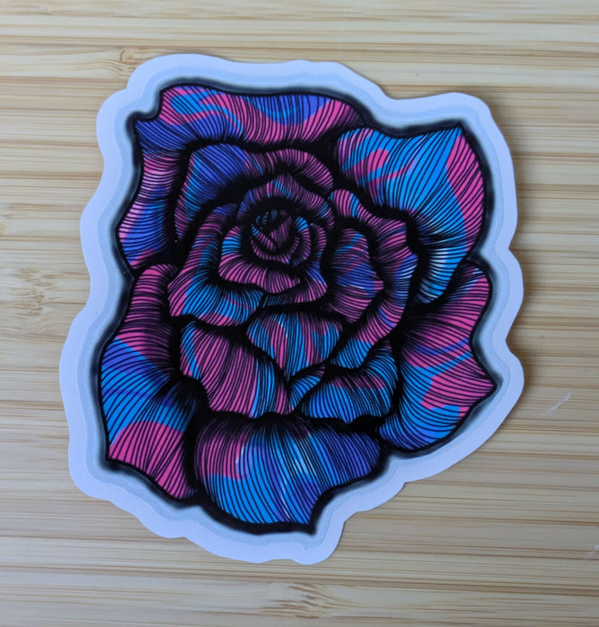 Groovy Rose Sticker