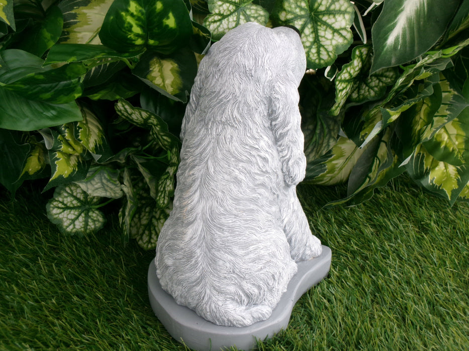 Cocker Spaniel Concrete Statue 5x6x9" High