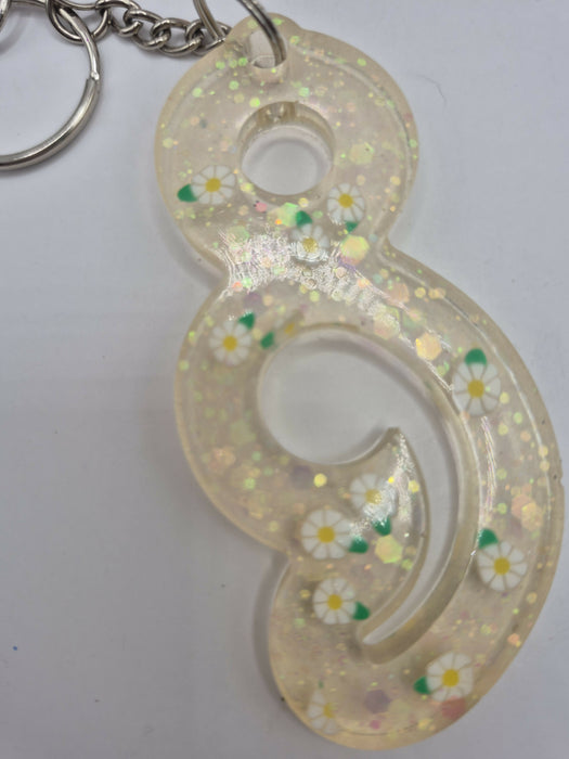 Semicolon Keychain (Daisy)