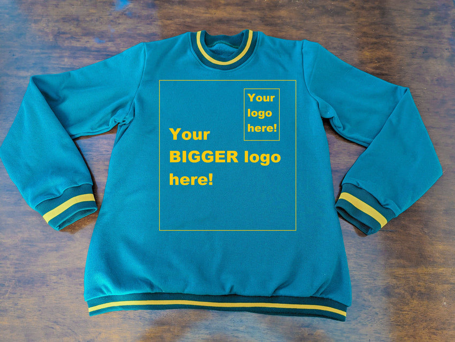 Basic sweatshirt fleece crewneck, ready for printing