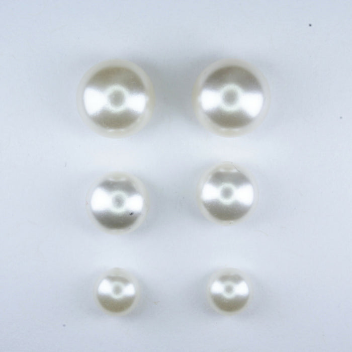 Fresh Water Pearl Earrings in 2 colors and 3 sizes or as a 6 pack. Magnetic, Hypoallergenic Surgical Steel Stud or Clip-on