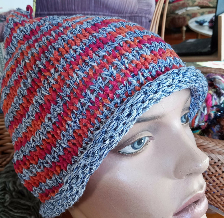 Cotton Stripe Beanie