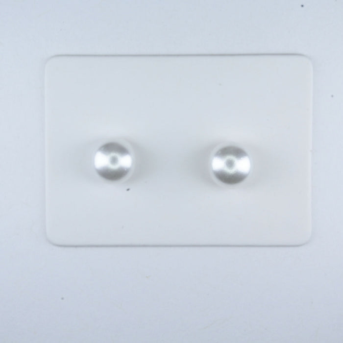 Fresh Water Pearl Earrings in 2 colors and 3 sizes or as a 6 pack. Magnetic, Hypoallergenic Surgical Steel Stud or Clip-on