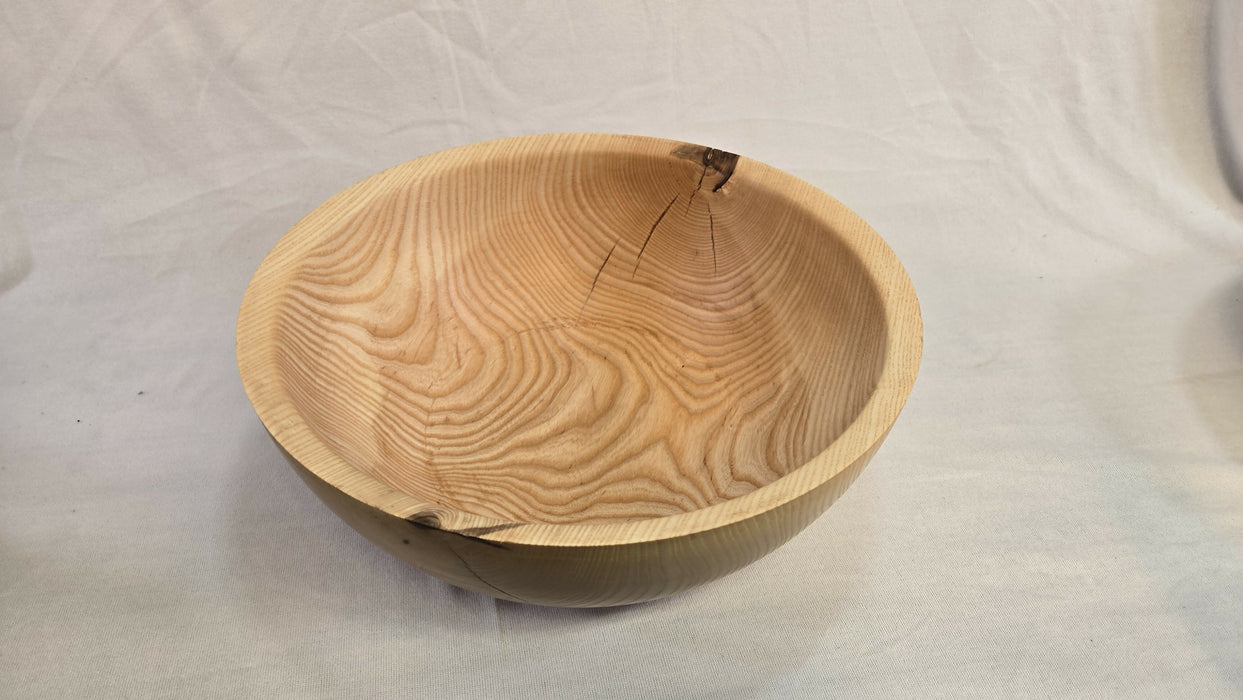 Ash Bowl 13-3/4" Hand Turned