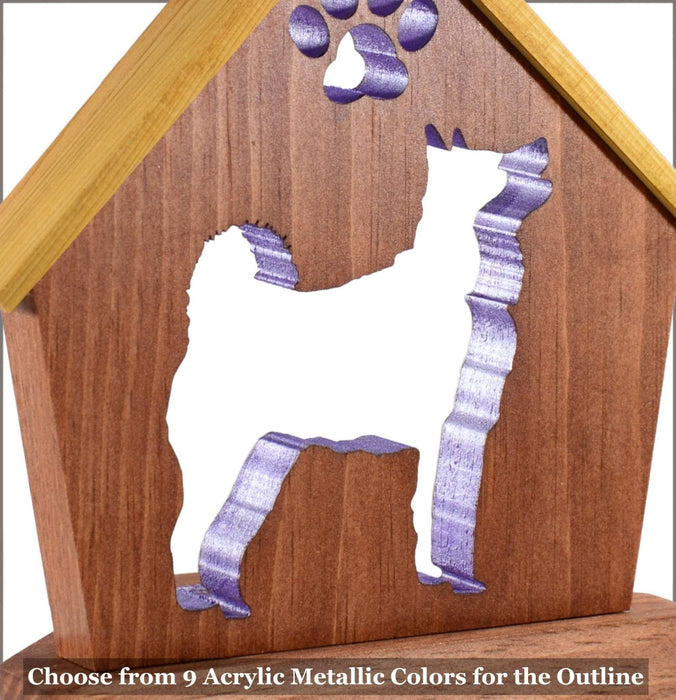 AKITA Personalized Dog Memorial | Doghouse LED Tealight - DogPound Creations