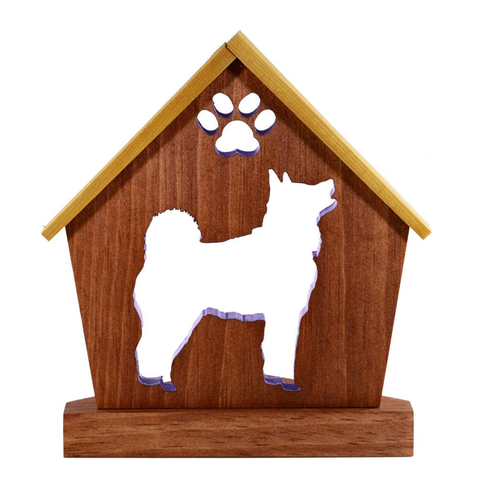 AKITA Personalized Dog Memorial | Doghouse LED Tealight - DogPound Creations