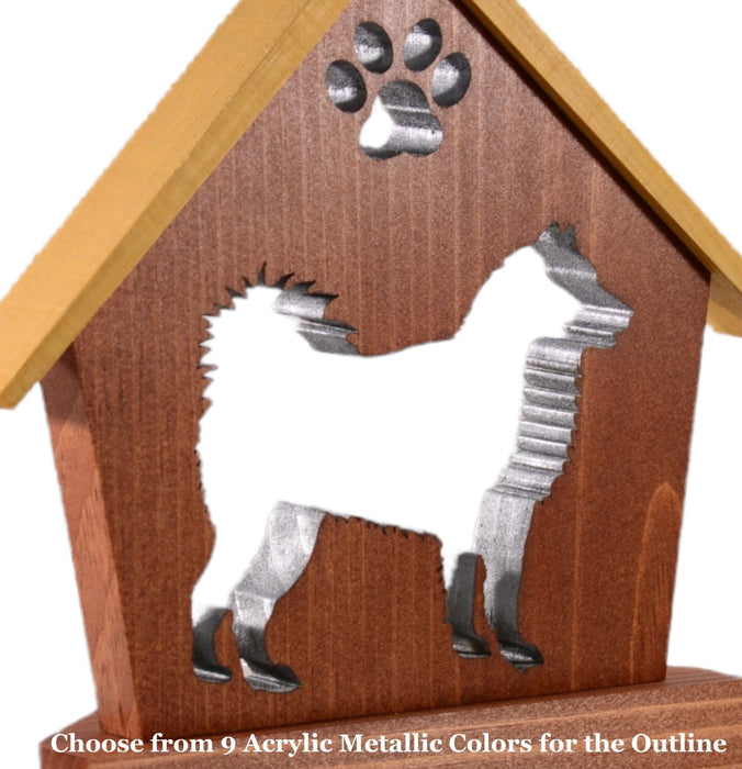 ALASKAN MALAMUTE Personalized Dog Memorial Gift | Doghouse LED Tealight - DogPound Creations