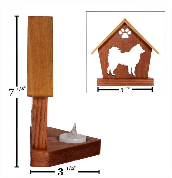 ALASKAN MALAMUTE Personalized Dog Memorial Gift | Doghouse LED Tealight - DogPound Creations