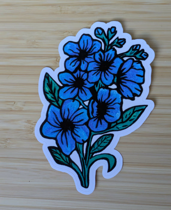 Blue flower Sticker