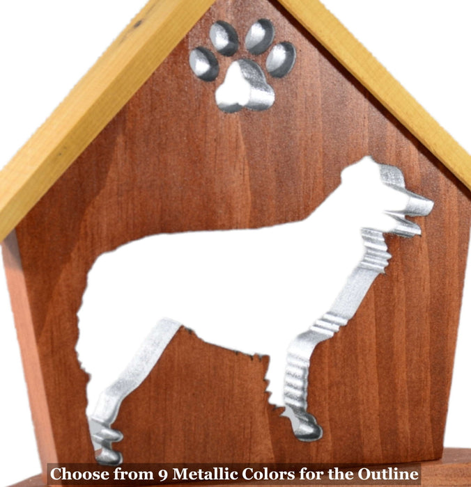 AUSTRALIAN SHEPHERD Personalized Dog Memorial Gift | Doghouse LED Tealight - DogPound Creations
