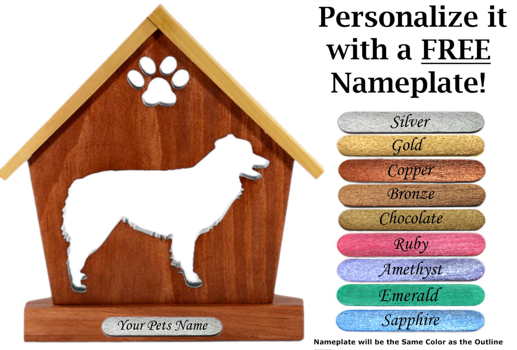 AUSTRALIAN SHEPHERD Personalized Dog Memorial Gift | Doghouse LED Tealight - DogPound Creations