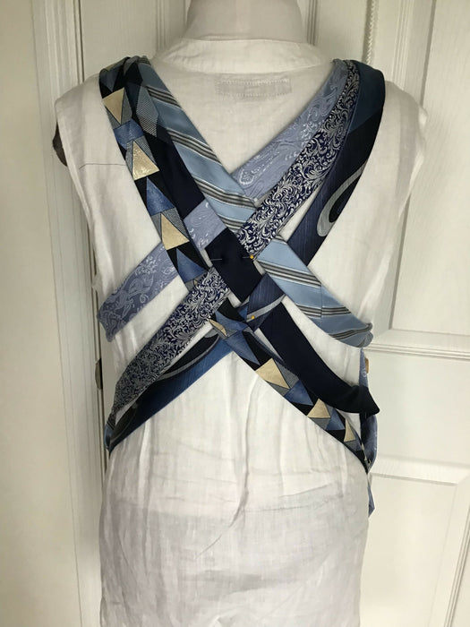Upcycled tie vest, customized size