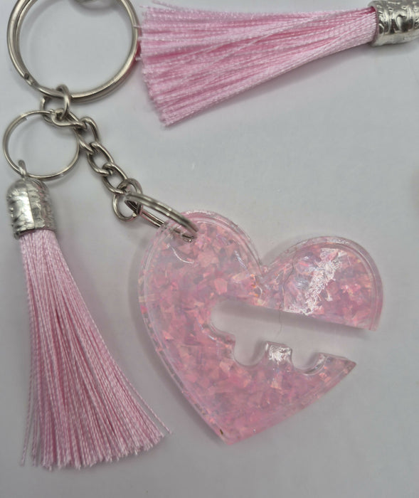 Heart Lock Keychains