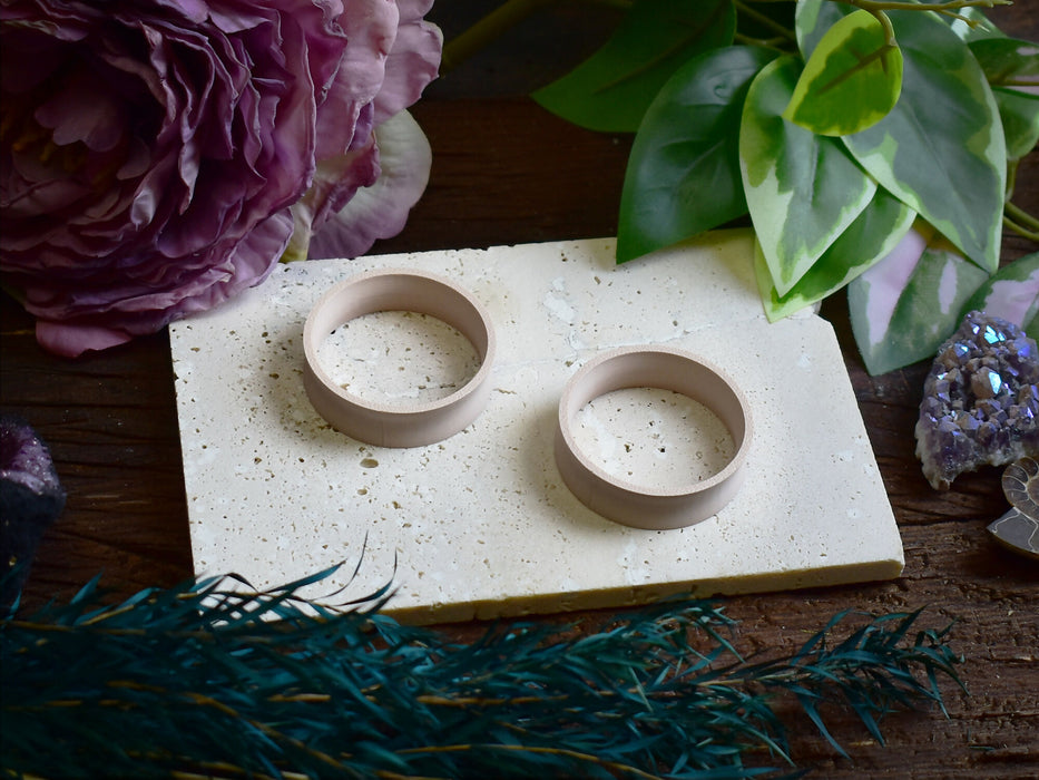 Ear Tunnels 10-100mm Army Beige | Pair | Ultra Light Thin-wall Ear Plugs | Gauge Earrings | Gauged Plugs